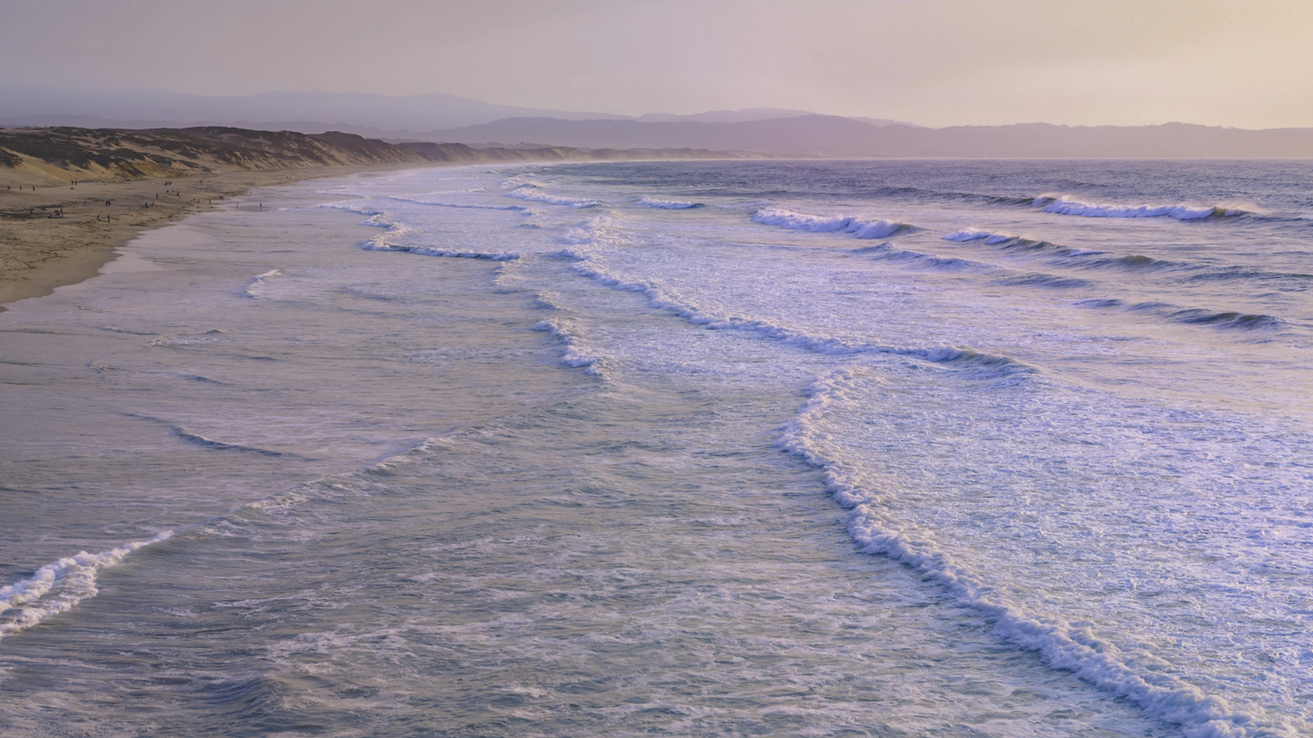 Waves on the coast of Santa Lucia Highlands, Monterey County, California.