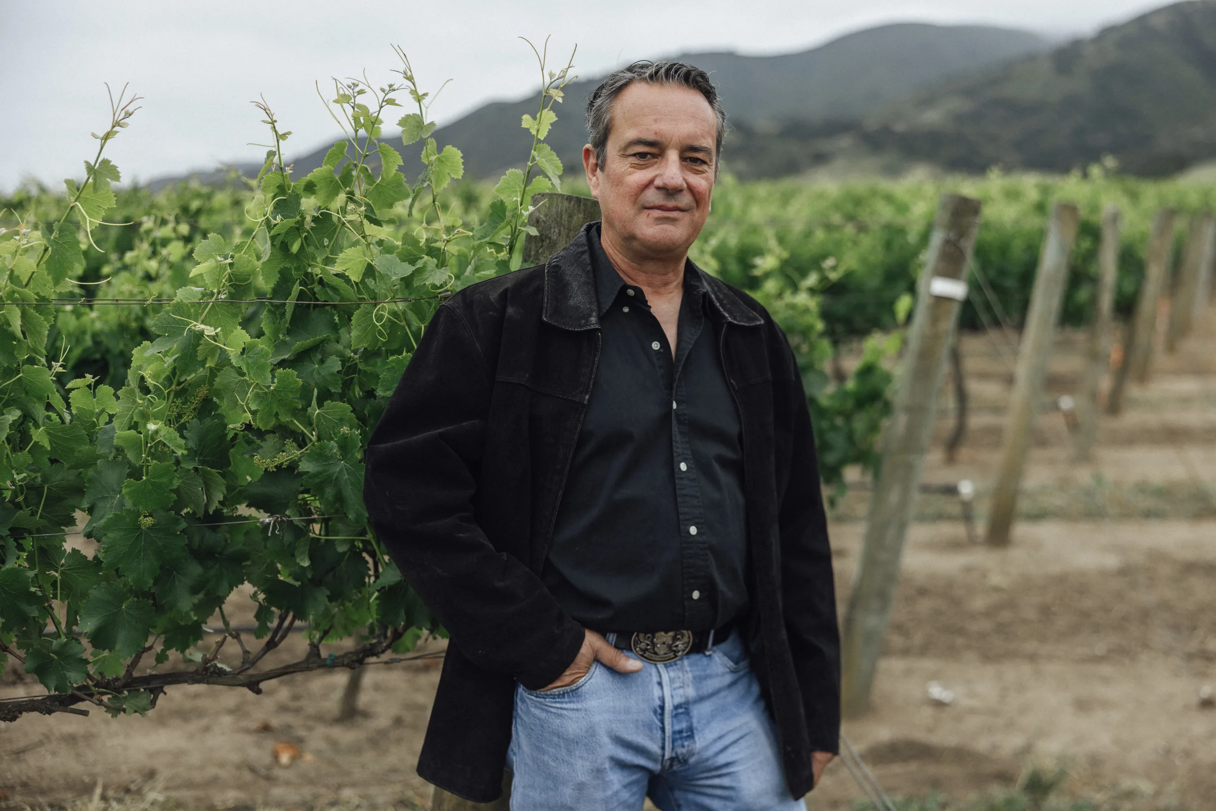 Olivier Rousset of Puma Road Winery in Santa Lucia Highlands, California.