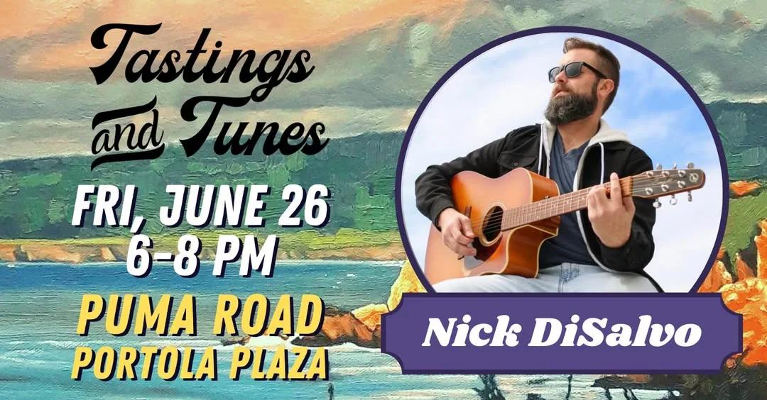 Tastings & Tunes - Nick Salvo at Puma Road Portola Plaza