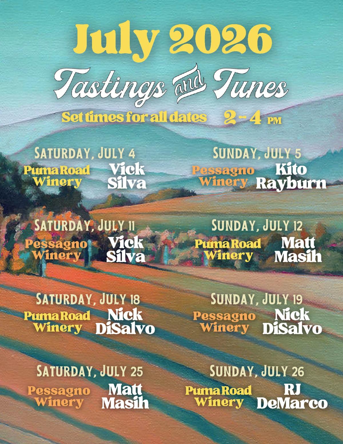 Tastings & Tunes at Pessagno and Puma Road
