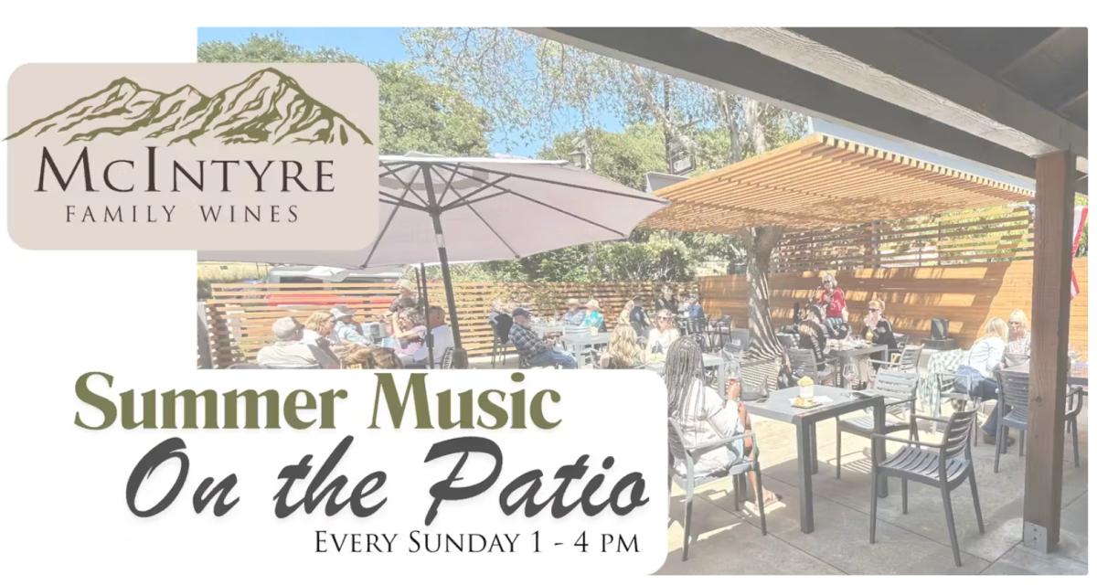 Summer Music on the Patio at a Santa Lucia Highlands winery.