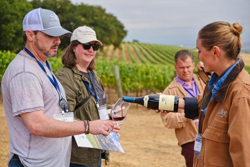 Sommelier education event at Morgan Winery, Double L Ranch, Santa Lucia Highlands, Monterey County.