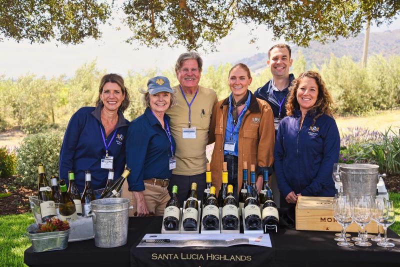 Sommelier education event at Morgan Wines, Double L Ranch, Santa Lucia Highlands, Monterey County.