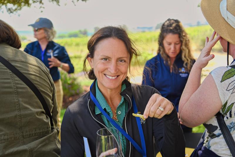 Sommelier education event at Morgan Wines, Double L Ranch, Santa Lucia Highlands, Monterey County.
