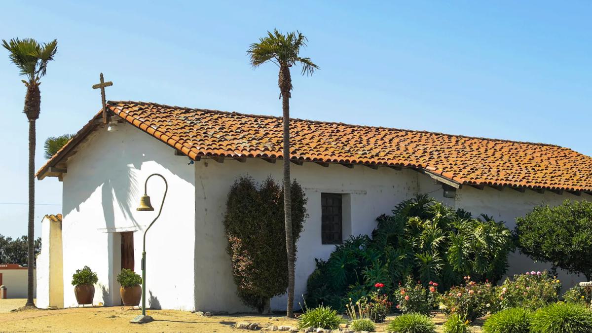 Soledad Mission, Santa Lucia Highlands wine region, Monterey County, California.