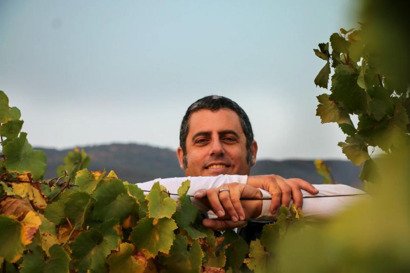 Testarossa Winery winemaker Bill Brosseau in Santa Lucia Highlands vineyards.
