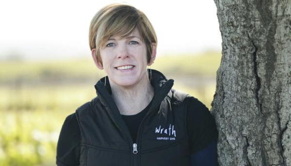 Sabrine Rodems of Wrath Wines in Santa Lucia Highlands, California.