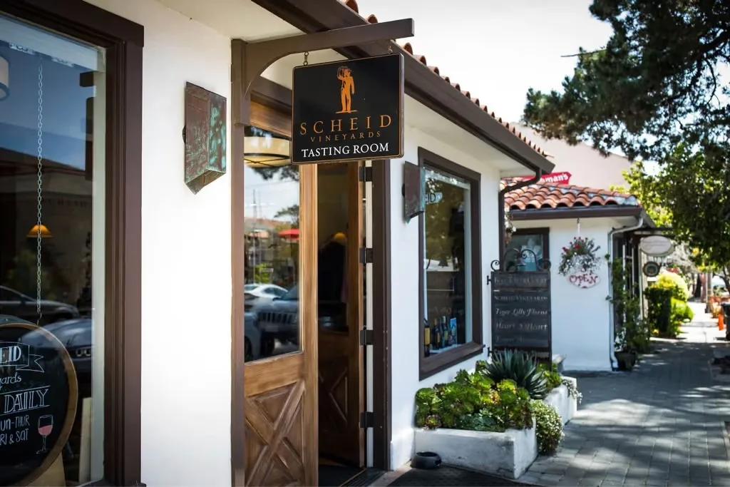 Scheid Vineyards tasting room in Carmel-by-the-Sea, California.