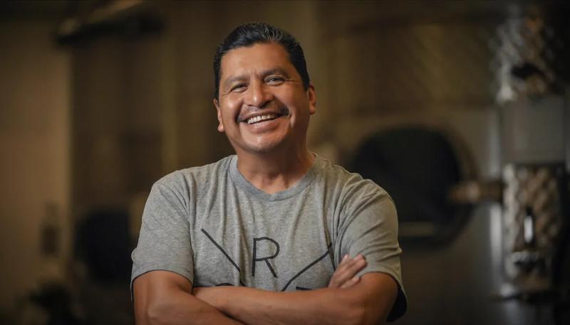 Jose Reyes, winemaker in Santa Lucia Highlands, Monterey County, California.